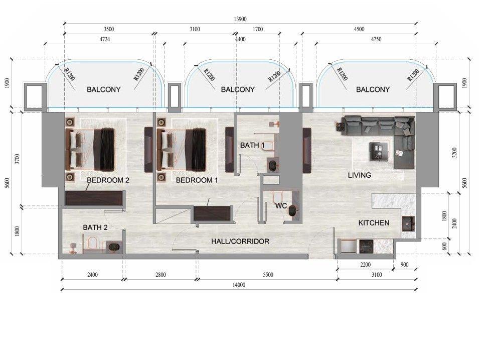 Floor plan A