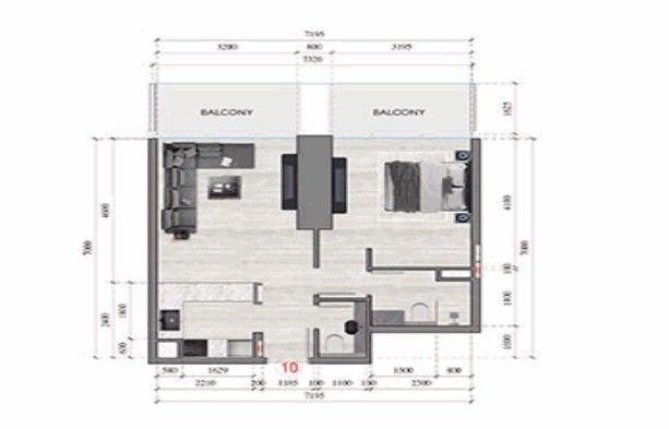 Floor plan OneBedRoom