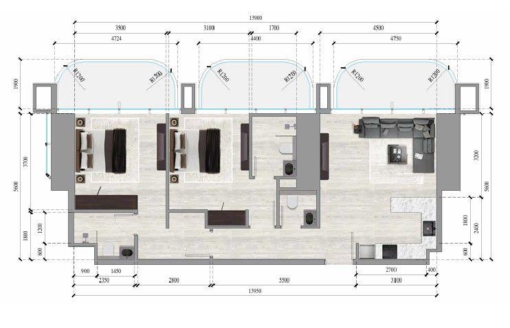 Floor plan B