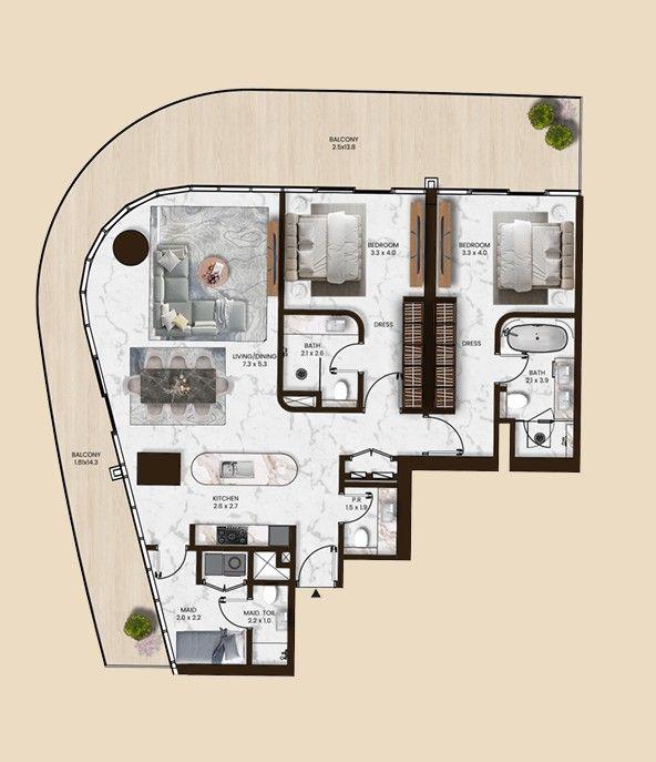 Floor plan A