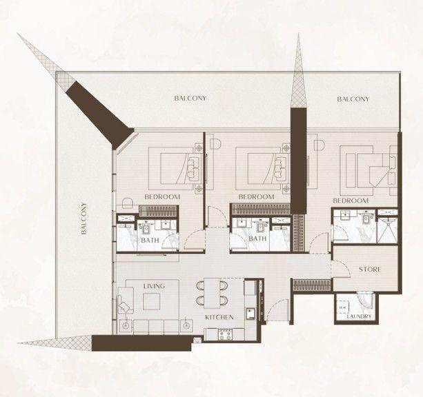 Floor plan 3BR